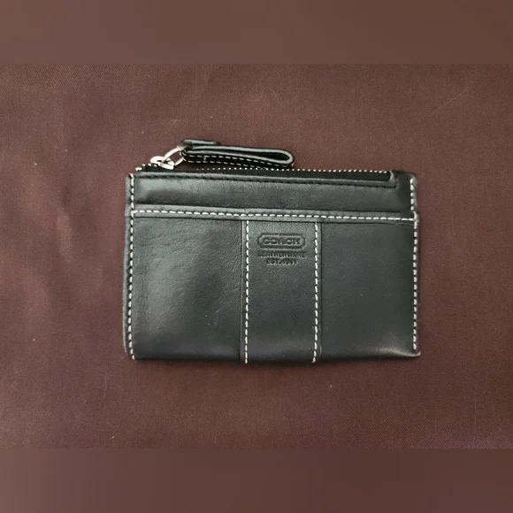 Coach Hampton Black Leather Satchel & Matching Wallet - Picture 13 of 16